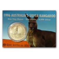 Australien - 1 AUD Silver Kangaroo 1996 - 1 Oz Silber Blister