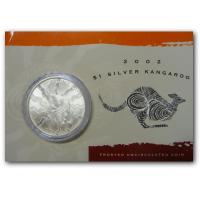 Australien - 1 AUD Silver Kangaroo 2002 - 1 Oz Silber Blister