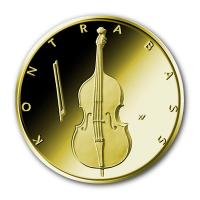 Deutschland - 50 Euro Musikinstrumente Kontrabass 2018 - 1/4 Oz Gold
