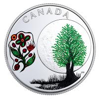 Kanada - 3 CAD Weisheiten: Thimbleberry Moon - Silber Proof