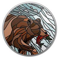 Kanada - 20 CAD Mosaik Tiere: Grizzly 2018 - 1 Oz Silber