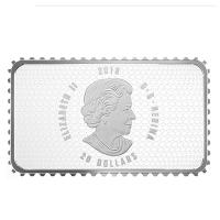 Kanada - 20 CAD Briefmarken: 60 Jahre Konfrderation 2018 - 1 Oz Silber