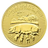 Grobritannien - 100 GBP Lunar Schwein 2019 - 1 Oz Gold