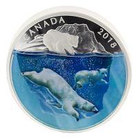 Kanada - 30 CAD Eisbren in 3D 2018 - 2 Oz Silber