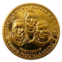 Goldmedaille - Apollo XIII - 1/10 Oz Gold