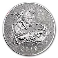 Grobritannien - 10 GBP St. Georg der Drachentter (Valiant) 2018 - 10 Oz Silber