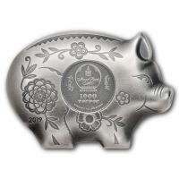 Mongolei - Lunar Jahr des Schweins 2019 - 1 Oz Silber