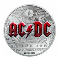 Cook Island 10 CID AC/DC Black Ice 2018 2 Oz Silber