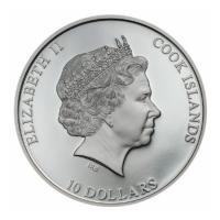 Cook Island - 10 CID AC/DC Black Ice 2018 - 2 Oz Silber