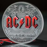 Cook Island - 10 CID AC/DC Black Ice 2018 - 2 Oz Silber
