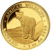 Somalia - 1000 Shillings African Wildlife Leopard 2018 - 1 Oz Gold