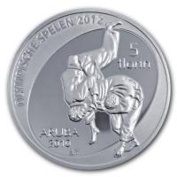 Niederlande - 5 Florin Olympische Spiele 2012 - Silber PP