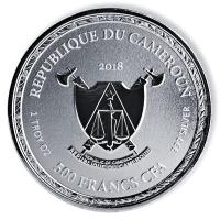 Kamerun - 500 Francs Imperialer Drachen 2018 - 1 Oz Silber