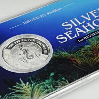 Samoa - 2 Tala Seepferdchen Seahorse 2018 - 1 Oz Silber Reverse Proof