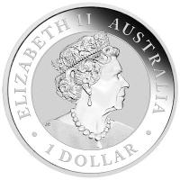 Australien 1 AUD Kookaburra 2019 1 Oz Silber Rückseite