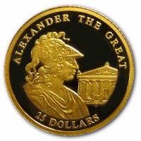 Liberia - 25 Dollar Alexander der Grosse 2001 - Gold PP