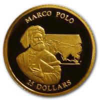Liberia - 25 Dollar Marco Polo 2001 - Gold PP