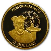 Liberia - 25 Dollar Nostradamus 2001 - Gold PP