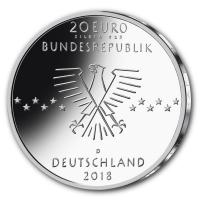 Deutschland - 20 EUR 100. Geburtstag Otto Fischer 2018 - Silber Spiegelglanz