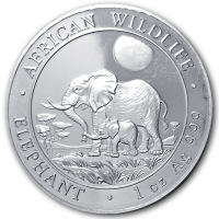 Somalia - African Wildlife Elefant 2011 - 1 Oz Silber