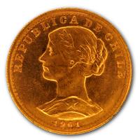 Chile - 20 Pesos Liberty - 3,66g Goldmnze