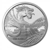 USA - World of Dragons Aztec Drache - 1 Oz Silber