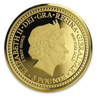 Gibraltar - 5 GBP Royal Arms of England 2018 - 1 Oz Gold
