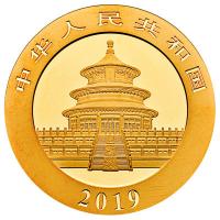 China - 10 Yuan Panda 2019 - 1g Gold