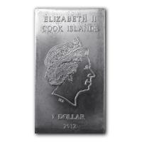 Cook Island - 1 CID Mnzbarren 2012 - 10g Silber