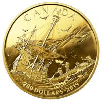 Kanada - 200 CAD Ankunft der Europer 2019 - 1/2 Oz Gold PP