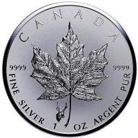 Kanada - 5 CAD Maple Leaf 2018 - 1 Oz Silber Privy Antilope