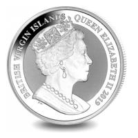 British Virgin Islands - 1 Dollar Una and the Lion 2018 - 1 Oz Silber