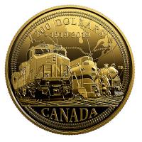 Kanada - 200 CAD 100 Jahre Eisenbahn 2019 - 1/2 Oz Gold PP