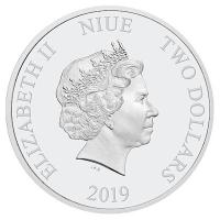 Niue - 2 NZD Disney Donald Duck Carnival Karneval 2019 - 1 Oz Silber