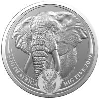 Sdafrika 5 Rand Big Five Elefant 2019 1 Oz Silber