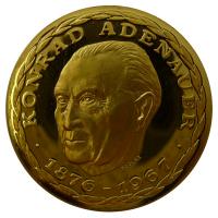 Goldmedaille - Konrad Adenauer - 7.9g Gold