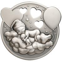 Cook Island - 5 CID Lullaby Little Princess Spieluhr - Silber AntikFinish