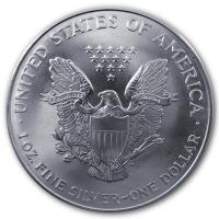 USA 1 USD Silver Eagle 2000 1 Oz Silber Rückseite