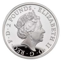 Grobritannien - 2 GBP Britannia 2019 - 1 Oz Silber PP