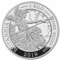 Grobritannien - 250 GBP Britannia 2019 - 1 KG Silber PP