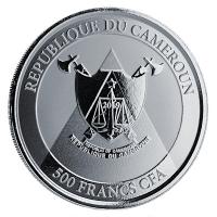 Kamerun - 500 Francs Cheetah Gepard 2019 - 1 Oz Silber