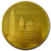 Deutschland - Stadt Augsburg - 9,9g Goldmedaille