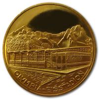 Deutschland - Olympia Ort Garmisch Partenkirchen - 3,43g Goldmedaille