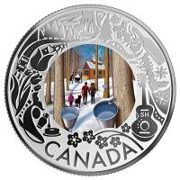 Kanada - 3 CAD Kanadaserie: Ahornsirupverkostung - Silber Proof