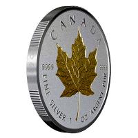 Kanada - 20 CAD 40 Jahre Maple Leaf 2019 - 1 Oz Silber Gilded