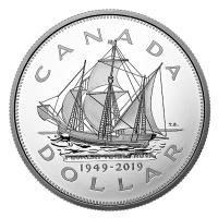 Kanada - 1 CAD Beitritt Neufundland 2019 - 5 Oz Silber Gilded