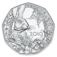 sterreich - 5 Euro Frhlingserwachen Osterhase 2019 - Silber HGH