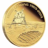 Australien - 100 AUD 50 Jahre Mondlandung 2019 - 1 Oz Gold