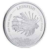 Barbados - 1 Dollar Lionfish Feuerfisch 2019 - 1 Oz Silber