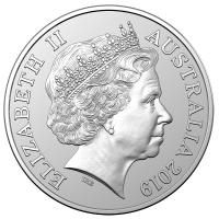 Australien 1 AUD RAM Känguru Mob of Roos 2019 1 Oz Silber Rückseite